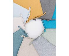 HOMRanger Sedia da Pranzo Cuscino di Seduta,Non-Slip Morbido Traspirante con Cravatte per Cucina Sgabello Camere da Letto Cars Wheelchair Sedia Studente-i 45x42x3.5cm(18x17x1inch)