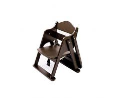 Seggiolone Portatile Sedia da pranzo in legno massello for bambini multifunzionale Tavolo e sedie pieghevoli for esterno Sedia for bambino regolabile in altezza con vassoio