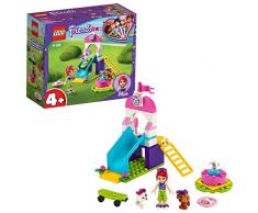 LEGO Friends Il Parco Giochi dei Cuccioli, Playset con Mia, 2 Figure di Cani, uno Scivolo e una Giostra, Giocattoli per Bambini, 41396