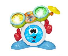 Chicco Batteria Bambini Rocky, Strumenti Musicali per Bambini, Gioco Musicale Elettronico con le Canzoni dello Zecchino dOro, Batteria con Effetti Luminosi, Giochi Bambini 1-4 Anni