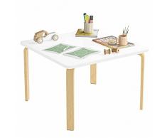 FirFurd Tavolo per bambini,Tavolo da pittura, Tavolo da Gioco per Bambini, tavolo per giocare e dipingere,Scrivania per bambini per sala giochi,camera da letto 75x75x55 cm