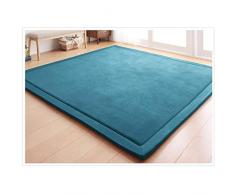 Loartee Tappeto di Velluto Corallo Ispessimento per Bambini Coperta strisciante Tappeto Morbido per Bambini Tatami Tappetino Antiscivolo per Bambini Tappetino Yoga