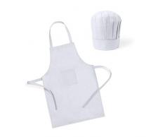 Subito disponibile Grembiule da Cucina con Cappello Cuoco Chef in TNT per Bambini Bambino b