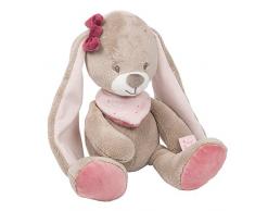Nattou, Jade & Lili Peluche Coniglietto, Compagno dalla nascita, 30 cm, Nina, Jade e Lili, Colore Rosa, Normal, 987004