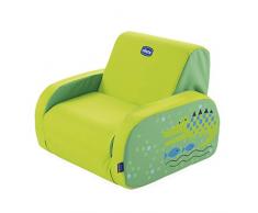 Chicco Twist Poltroncina per Bambini Trasformabile in Chaise Longue e Divanetto, Sedia per Bambini con 3 Configurazioni, Comoda e Leggera, Si Trasforma con 1 Gesto - Per Bambini 12+ Mesi, Crocodile