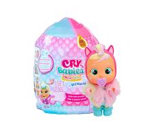 CRY BABIES MAGIC TEARS Icy World Keep Me Warm | Bambole da collezione a sorpresa che piangono lacrime vere e indossano vestitini veri, con 7 accessori- Gioco per bambini +3 Anni