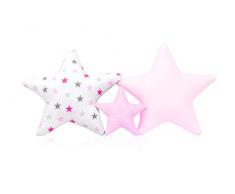 Confezione da 3 cuscini decorativi per il soggiorno, a forma di stella, ca. 60 cm/28 cm, cuscino decorativo per bambini, con imbottitura per camera da letto, decorazione per la cameretta dei bambini