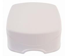 Bieco 79000115 - Bambini passo sgabello e si siede in un bianco, singolo stadio, altezza del gradino di 14 cm, da 12 mesi a circa 10 anni