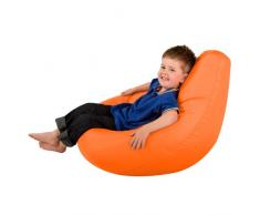 Bambini Kids - Sedia Poltrona Sacco Poltrona pouf per bambini (resistente all' acqua), colore: arancione