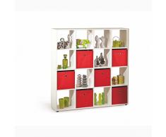 JUSTyou Caboto XVI Scaffale (AxLxL): 144x33x139 cm Colore: Bianco