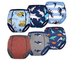 FLYISH DIRECT Mutandine Apprendimento Bambino vasino per Bambini Mutande Trainer Bambini Intima per Bambini Cotone Assorbente 3 Anni per Ragazzo