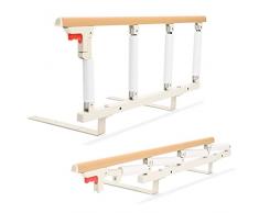 Aomdom Sponda Letto Anziani, Sbarra per Letto Anziani 97 * 40cm Portatile Sponde Letto Anziani Pieghevole Barriera Letto Barriera di Sicurezza Griglia per Letto per Bambini Adulti E Anziani