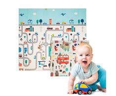 Edibaby, Tappeto Gioco Bambini, 1.5cm en XPE, Imbottito, 200 X 180cm, Pieghevole, Sicuro e Durevole, Reversibile, Design del Gioco a Terra (London Edition)