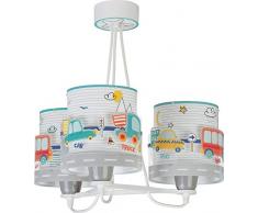Dalber Baby Travel - Lampada da soffitto per bambini, 3 luci per auto e aerei, 60 W, multicolore