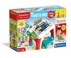 Clementoni- Sapientino-Tavolo Cresci con Me Evolutivo, Tavolino Multiattività Bambini, Gioco Educativo 3 Anni (Versione in Italiano) -Made in Italy, Multicolore, 16745
