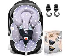 Bigbalu Riduttore per Passeggino - Cuscino Universale per Seggiolone, Ovetto, Lettino, Seggiolino e Culla - Imbottitura Morbida per Tenere il Neonato al Caldo - Migliora la Sicurezza in Auto del 50%