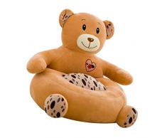 B Blesiya Sedia per Bambini Poltroncina in Peluche Fodera Beanbag Arredamento Interno - Orso