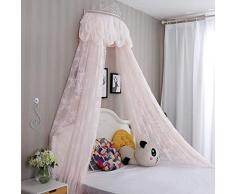 CJJC Elegante zanzariera Letto Pizzo Principessa, Letto baldacchino reticolato Tenda Vestito per 1.2/1.5/1.8/2 m Dimensioni Letto per L'Estate casa Arredamento Hotel 2m