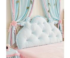 Cuscini Per La Camera Da Letto Della Principessa Cuscino Della Testiera In Morbido Cotone Per Singolo Re Doppio Super King Size-Cover In Velluto Lavabile,SkyBlue-59 * 26inch(150 * 68cm)