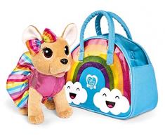 Simba - Chi Chi Love Rainbow, 105893438, + 5 Anni, Peluche Fashion con Borsetta Arcobaleno, Alla Moda, Da Coccolare