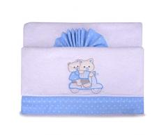 PEKITAS Bebe - Set di lenzuola in flanella, 3 pezzi, per carrozzina/culla 40 x 80 cm, prodotto in Portogallo