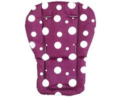 Fitzulam - Cuscino impermeabile per seggiolone, imbottitura per bambini, traspirante, per seggiolino auto, tappetino traspirante per carrozzina (viola)