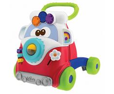 Chicco Gioco Primi Passi per Bambini Happy Hippy 2in1 con Centro Attività Manuali, Pulmino Primi Passi Colorato con 4 Grandi Ruote, Giocattolo Educativo Regalo Bimbo e Bimba, Giochi Bambini 9-24 Mesi