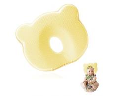 Sozakka Cuscino Neonato Plagiocefalia Cuscino Neonato Testa Piatta Baby Pillow Cuscino Neonati Cuscino Nanna Sicura Cuscino Memory Foam Bambini Cuscino Laterale Neonato Cuscino Antireflusso Neonato