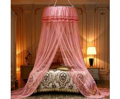 Zanzariera Letto,Principessa Cupola Zanzariera,Princess Dome Zanzariera Doppio strato Filato Letto matrimoniale a baldacchino, decorazione in stile principessaper interni ed esterni (Giada)
