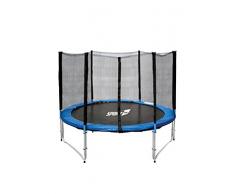 Sport1 Tappeto Elastico Diametro 305 cm/Rete di Protezione Altezza 180 cm con zip ingresso/Impermeabile resistente ai raggi UV/Struttura in Acciaio Galvanizzato/Facile Montaggio/Made in USA