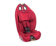 Chicco Gro-Up 123 Seggiolino Auto 9-36 kg Reclinabile, Gruppo 1/2/3 per Bambini da 1 a 12 Anni, Facile da Installare, con Poggiatesta Regolabile, Riduttore e Soffici Imbottiture - Red Passion, Rosso