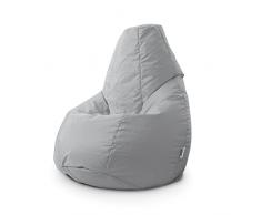 Avalon Pouf Poltrona Sacco per Bambini Bag Jive 68x68x107cm Made in Italy in Tessuto antistrappo Imbottito Colore Grigio