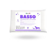 ER RELAX - Cuscino Antisoffoco per Bambini BASSO 50x80 altezza 5cm per Letto Grande. Guanciale BASSO, Anallergico, Traspirante, Rivestito con Fodera 100% Cotone. Made in Italy