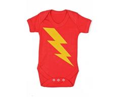 Baby Moos UK - Culla per bambini o ragazze, con fulmine e flash per neonati, 1 body neutro, ideale per baby shower, gemelli, regali per il primo compleanno