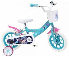 Bicicletta DISNEY FROZEN per bambini di 3-5 anni, Blu, Ruote 30,5 cm (12)