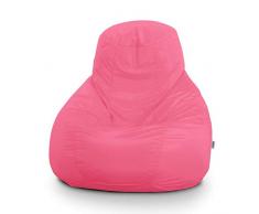 Avalon Pouf Poltrona Sacco Gigante Bag XXL Jive 95x95x135cm Made in Italy in Tessuto antistrappo Imbottito Colore Rosa