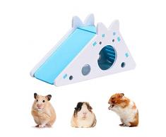 TSHAOUN Giocattoli per Criceti, Casa per Criceti con Scala e Scivolo, Arrampicata Gioca Giocattolo Rompi Noia Esercizio Giocattoli, Accessori per Gabbie per Fai da Te per Piccoli Animali Domestici