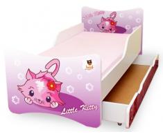 Best For Kids Letto per Bambini 80x160 - Little Kitty con CASSETTO [Importato dalla Germania]