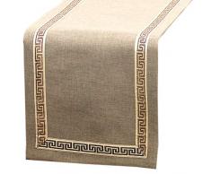 ZAQI Runner da Tavolo Verde/Blu/Marrone per comò - Decorazioni per la casa da Cucina per Feste per Feste per Bambini, Lunghe 100/120/175/220/240/280/320/360 cm (Color : Brown, Size : 33×360CM)