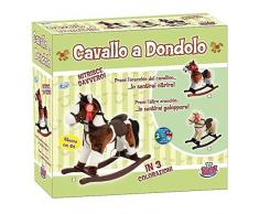 GRANDI GIOCHI Cavallo a dondolo per bambini in legno Altezza 64 cm Nitre e Galoppa