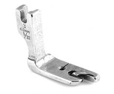Pssopp Piedino per Orlo, Piedino per Orlo Arrotolato Piedino per Orlo per Macchina da Cucire per Macchina da Cucire Industriale a Letto Piatto con ago Singolo(4.0mm)