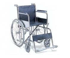 GIMA 27709 Sedia a rotelle pieghevole standard per anziani