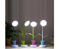 Mianbaoshu USB ricaricabile LED della lampada speciale regalo lampada lampada da scrivania per bambini,notte lampada da tavolo con touch sensor,ricaricabile flessibile lampada da lettura,Verde.