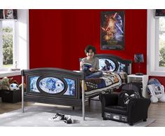Delta Children Star Wars Letto Singolo, Acciaio, Nero, 199.39x109.22x85.09 cm