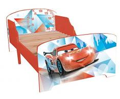 Fun House 712290 - Letto con doghe, motivo: Cars, Ice Racing, dimensioni: 140 x 70 cm