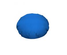 in velluto 68 x 68 x 68 cm, blu Chilly pilley Pouf a forma di L per bambini per sedia con schienale e chiusura lampo
