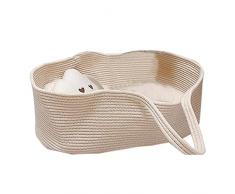 Bambino Moses Cestino Portatile Del Bambino Letto Portatile Moses Cesto di Corda di Cotone Letto Bambino Culla Del Bambino Biancheria Da Letto Del Bambino Sacco A Pelo per Auto