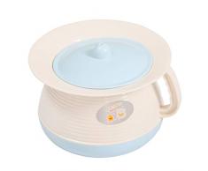 NP Servizi igienici Portatili per orinatoi, sputacchiera in plastica Spessa Vecchio vasino per Uomo e Donna a casa Secchio, Vaso da Notte con Coperchio Camera da Letto per adulti-21x15cm