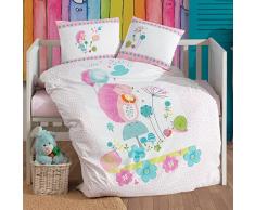 Frizz - Parure Copripiuminio in Puro Cotone per Lettino con Fantasia, Lavabile in Lavatrice, Ecosostenibile