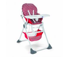 Chicco 07079341930000 Pocket Lunch Seggiolone, Rosso, Red Wave